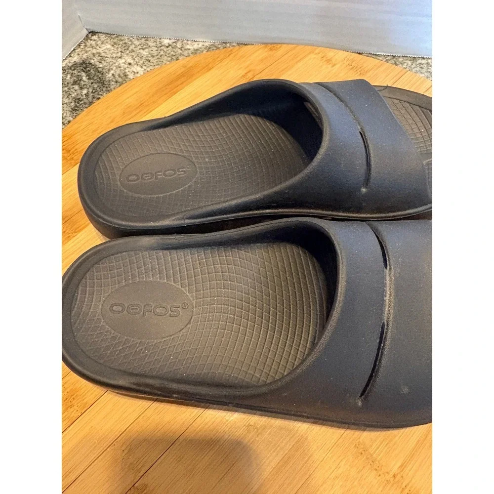 Oofos OOahh Sport Recovery Slides Black Mens 5 Womens 7 EU 38 Sandals
